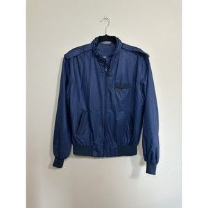 Members Only Vintage Men's Size 40 Europe Craft Blue Bomber Jacket